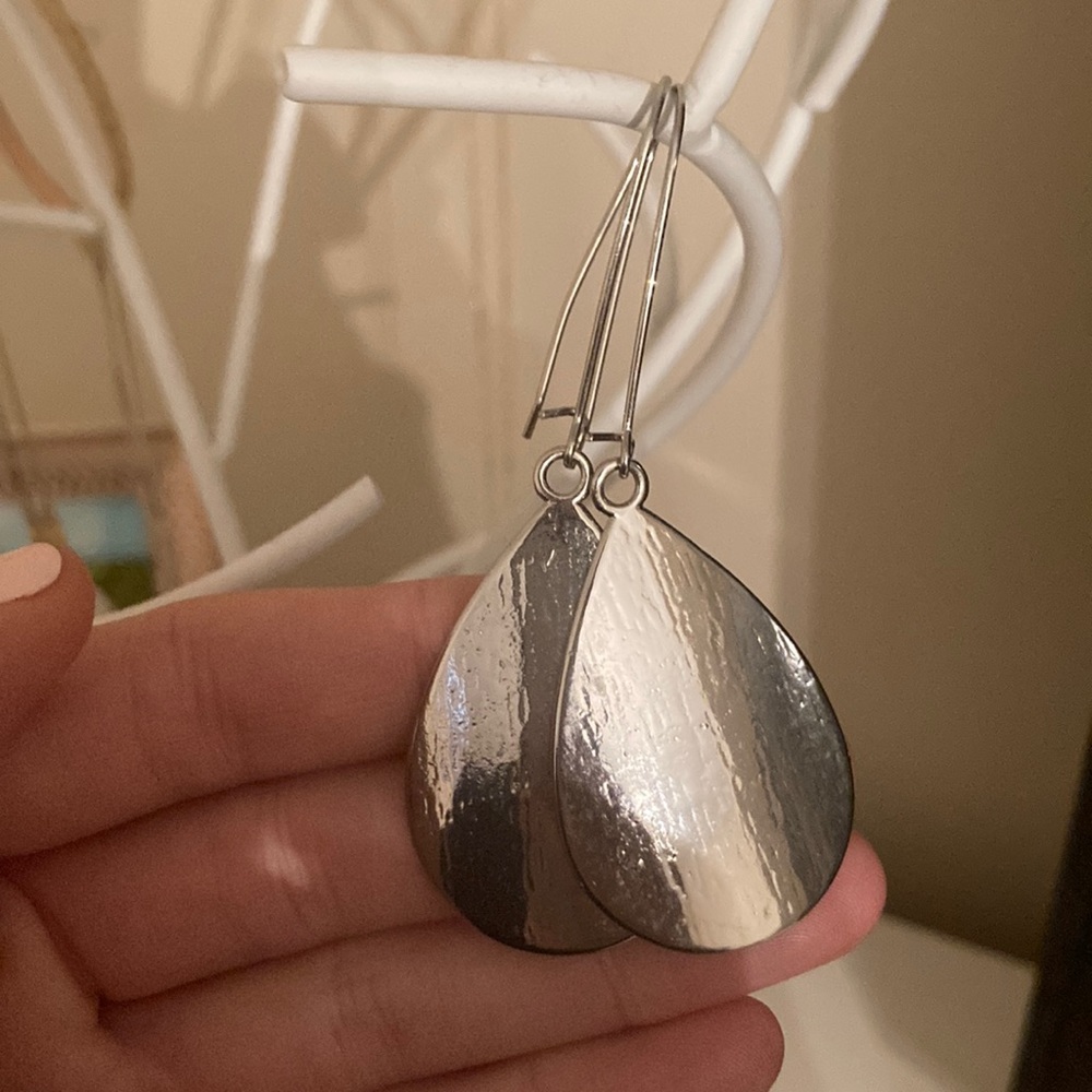 Silver hoops